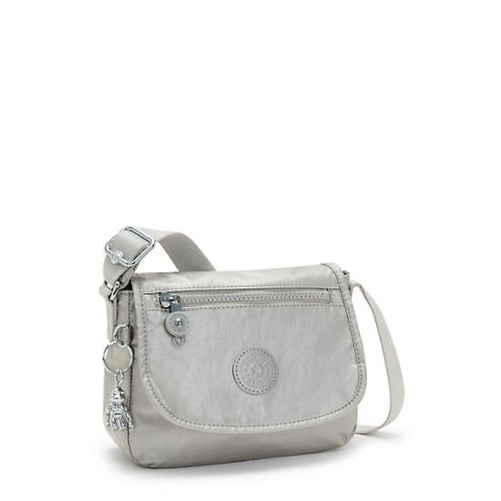 Kipling Sabian Metallic Crossbody Mini Väska Silver | SE 1865TC